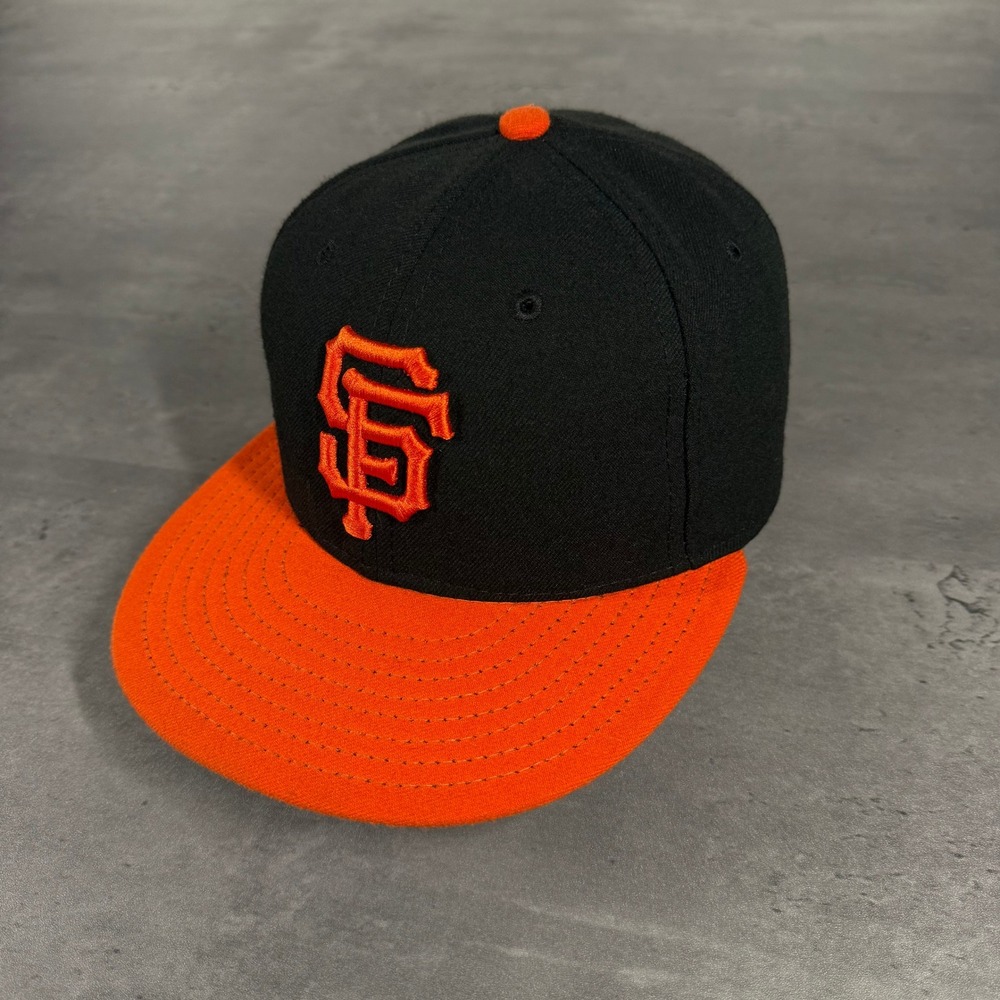 Vintage San Francisco Giants Hat New Era Cap 6 7/8 USA 2000s Y2K Era 2 Tone MLB